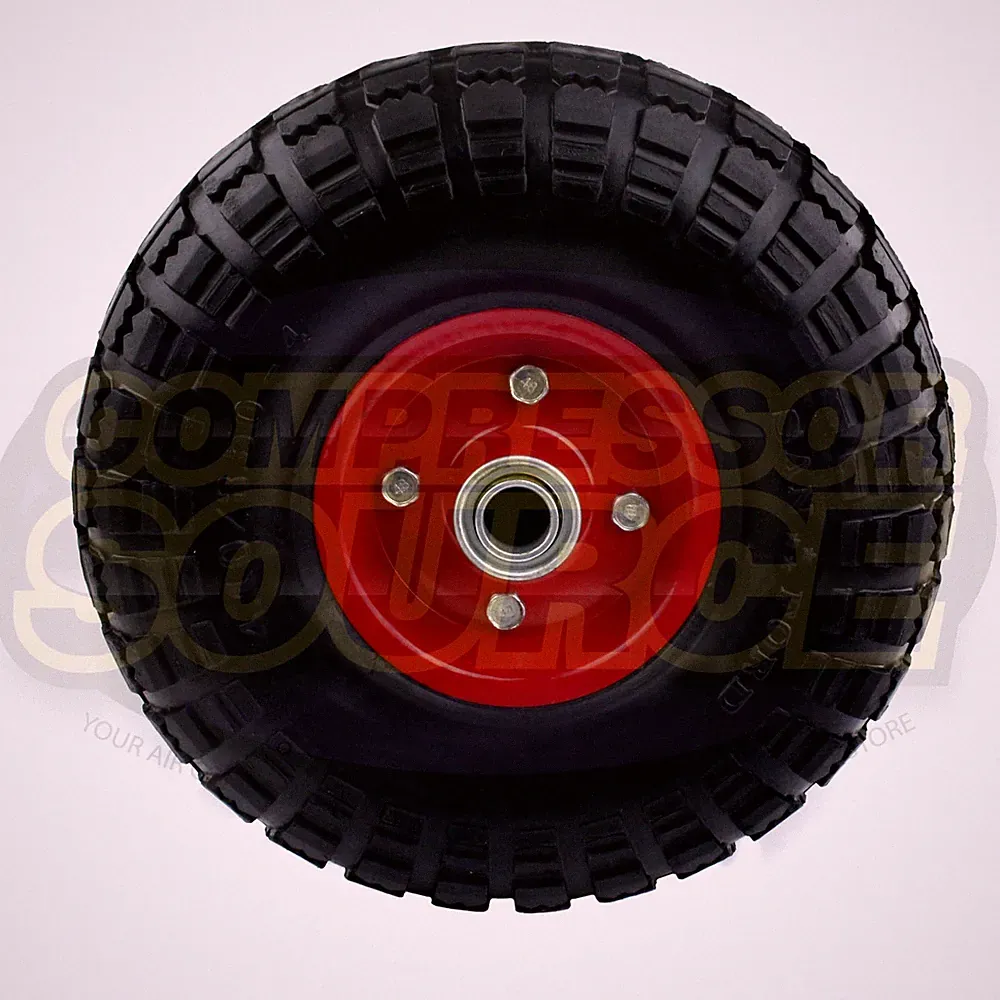 2402038 Puma Air Compressor Replacement Wheel & Tire Assembly Solid Rubber