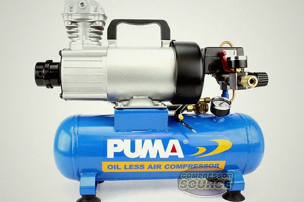 PUMA 12 Volt DC 1.5 Gallon 3/4 HP Oil-Less Air Compressor Portable High 3.4 CFM