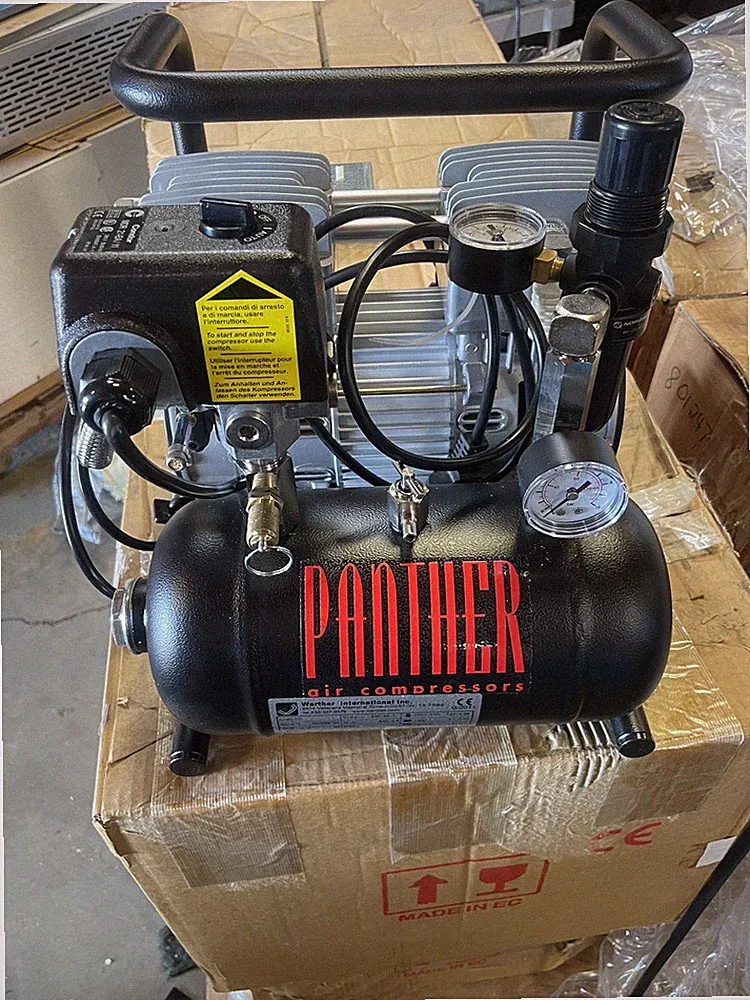 Werther C120 TC Ultra-Quiet Oilless Air Compressor, Panther